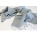 PH32 Gorgeous Gray Color  Handmade Pashmina/Silk Shawl Wrap Made in Nepal